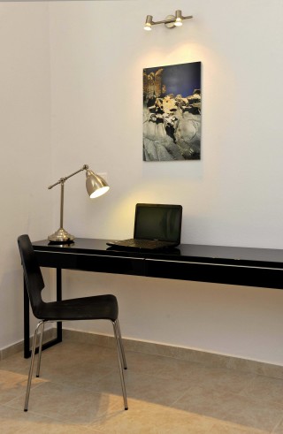 modern desk in Ammos villa